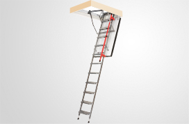 Metal folding loft ladders