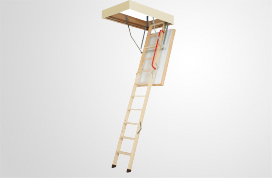 Wooden folding loft ladders
